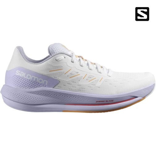 White / Lavender Salomon Spectur Women's Running Shoes | IE YB5693